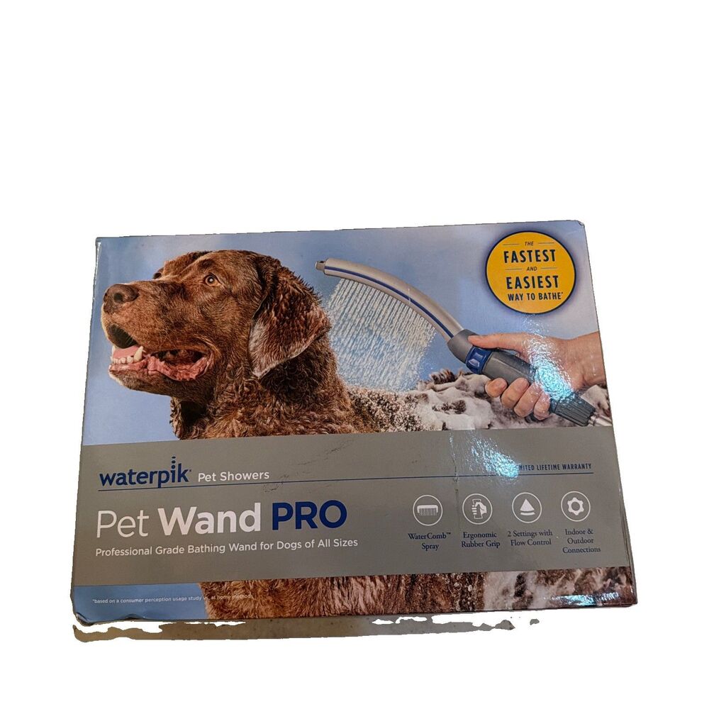 Waterpik Pet Wand Shower PRO PPR-252 Professional Grade Bathing Dogs all Sizes